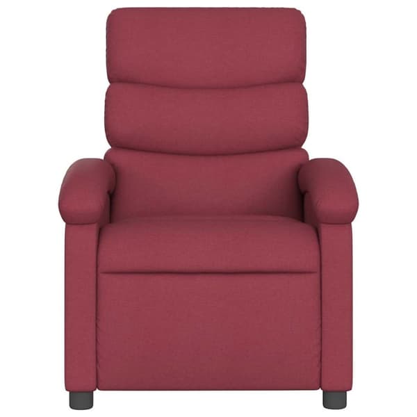 vidaXL massagestol stof vinrød