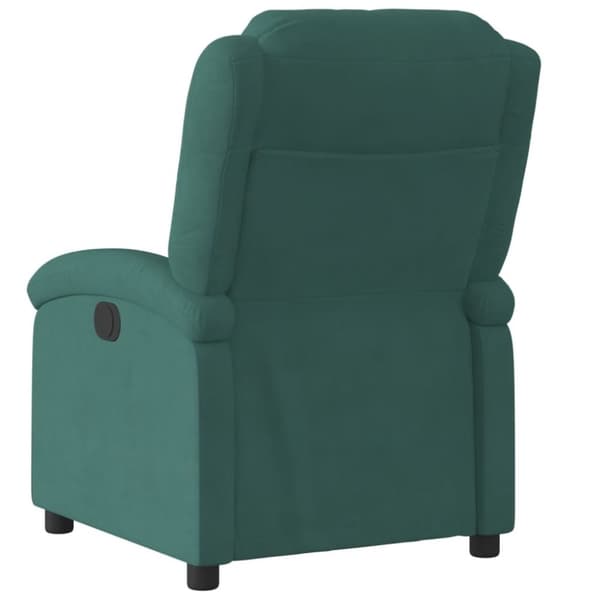 vidaXL lænestol velour mørkegrøn