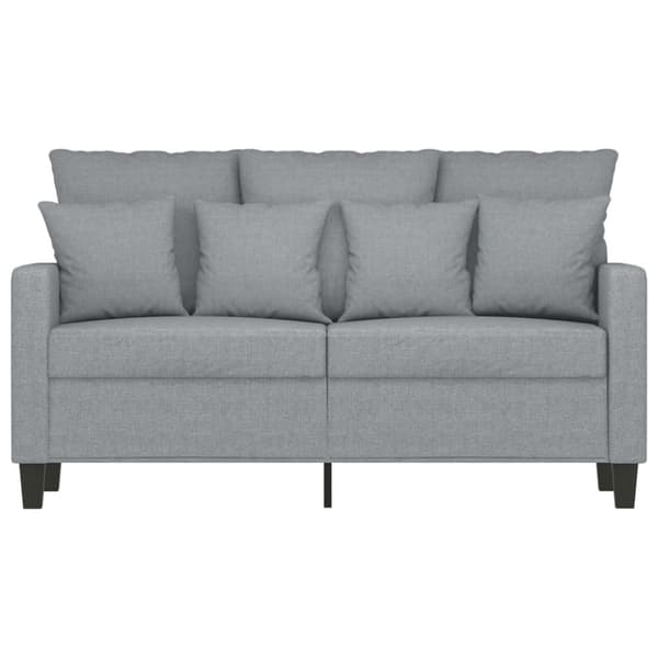 vidaXL 2-personers sofa 120 cm stof lysegrå