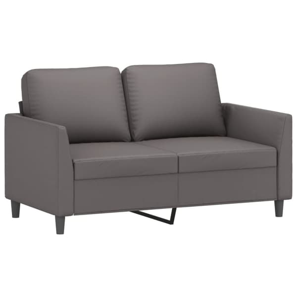 vidaXL sofasæt 4 dele med hynder kunstlæder grå