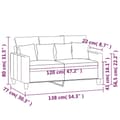 Miniatyrbillede 7 af 8: vidaXL 2-personers sofa 120 cm stof mørkegrå