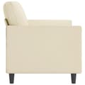 Miniatyrbillede 3 af 8: vidaXL 3-personers sofa 180 cm kunstlæder cremefarvet