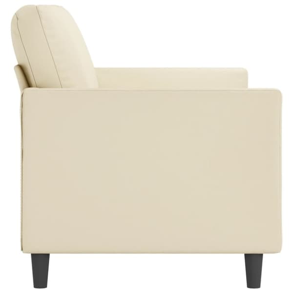 vidaXL 3-personers sofa 180 cm kunstlæder cremefarvet