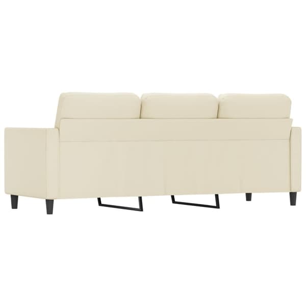 vidaXL 3-personers sofa 180 cm kunstlæder cremefarvet