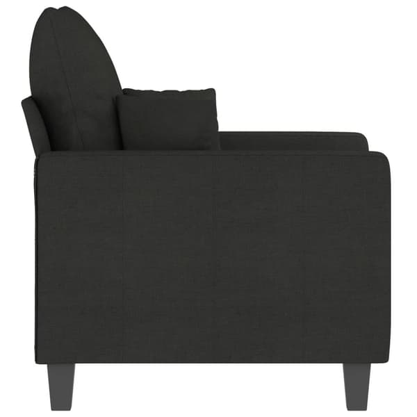 vidaXL lænestol 60 cm stof sort