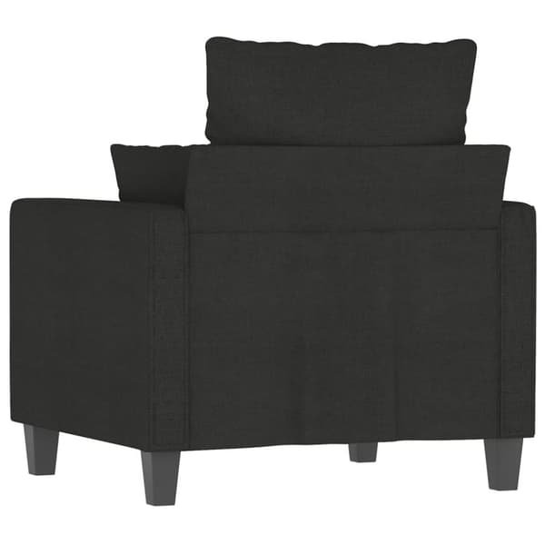 vidaXL lænestol 60 cm stof sort