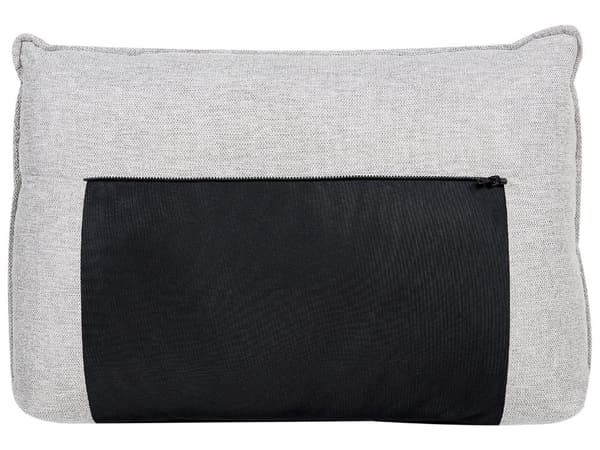 Hjørnesofa i lysegrått lin med 3 seter Designer myk, klassisk L-formet sofa med sjeselong til stuen Sofa i stoff av høy kvalitet