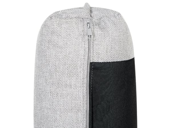Hjørnesofa i lysegrått lin med 3 seter Designer myk, klassisk L-formet sofa med sjeselong til stuen Sofa i stoff av høy kvalitet