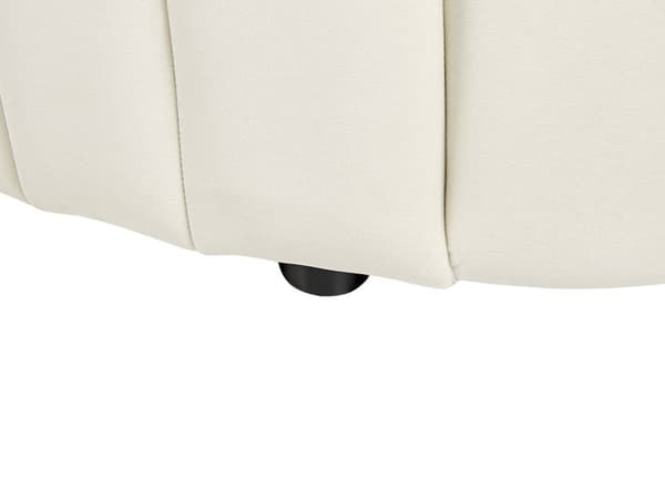 2-seters sofa elskovssofa Off-White fløyel Moderne retrodesign Tuftede seter Lav rygg