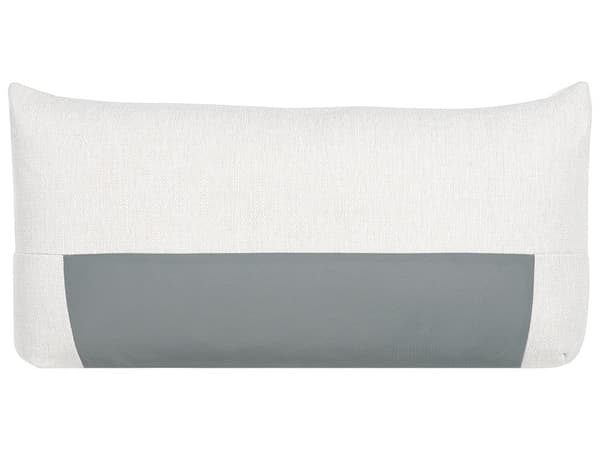 Tygsoffa OIff-White Polyesterklädsel 3-sits med spridda kuddar Vardagsrumssoffa