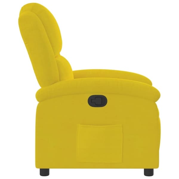 vidaXL lænestol velour gul