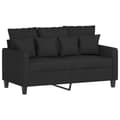 Miniatyrbillede 1 af 8: vidaXL 2-personers sofa 120 cm stof sort