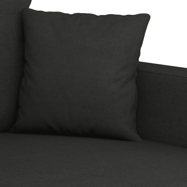 vidaXL sofasæt 2 dele med hynder stof sort
