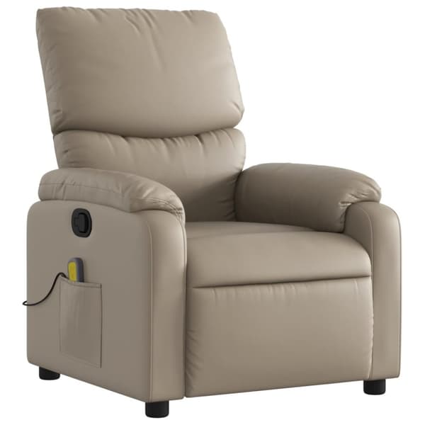 vidaXL massagestol kunstlæder cappuccino