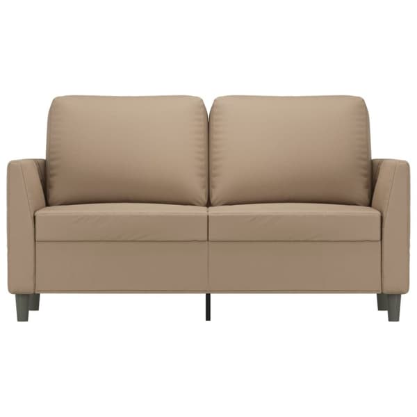 vidaXL 2-personers sofa 120 cm kunstlæder cappuccino