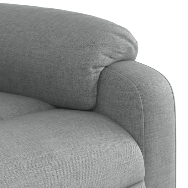 vidaXL Massagefåtölj ljusgrå tyg