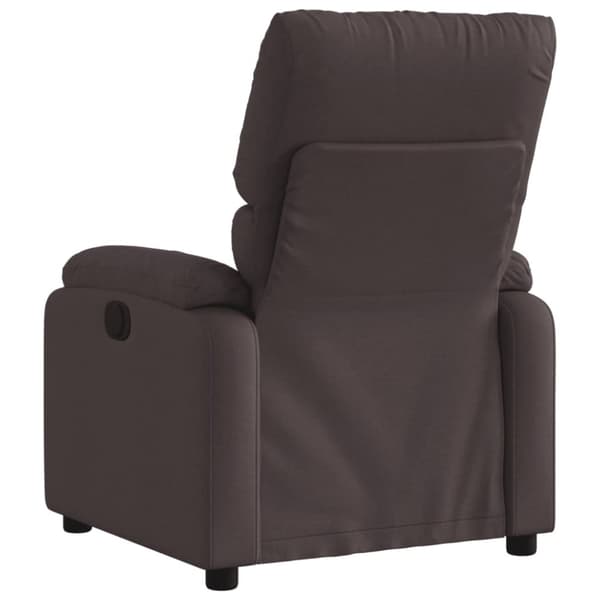 vidaXL Reclinerfåtölj mörkbrun tyg