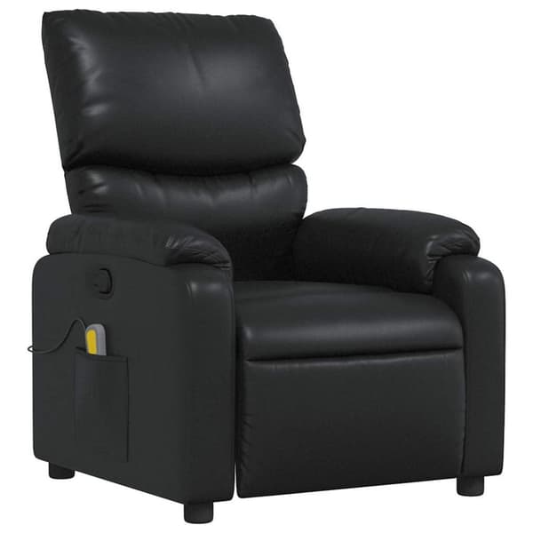 vidaXL massagestol kunstlæder sort