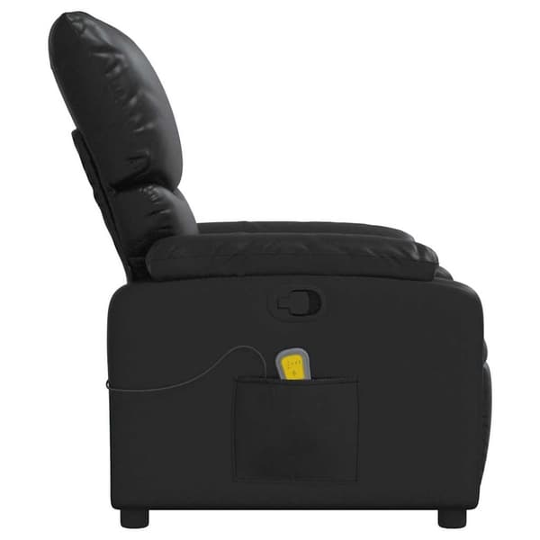 vidaXL massagestol kunstlæder sort