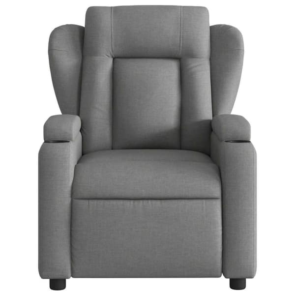 vidaXL Massagefåtölj mörkgrå tyg
