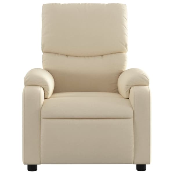 vidaXL massagestol stof cremefarvet