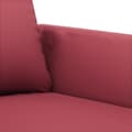 Miniatyrbillede 5 af 8: vidaXL sofasæt 3 dele med hynder kunstlæder vinrød