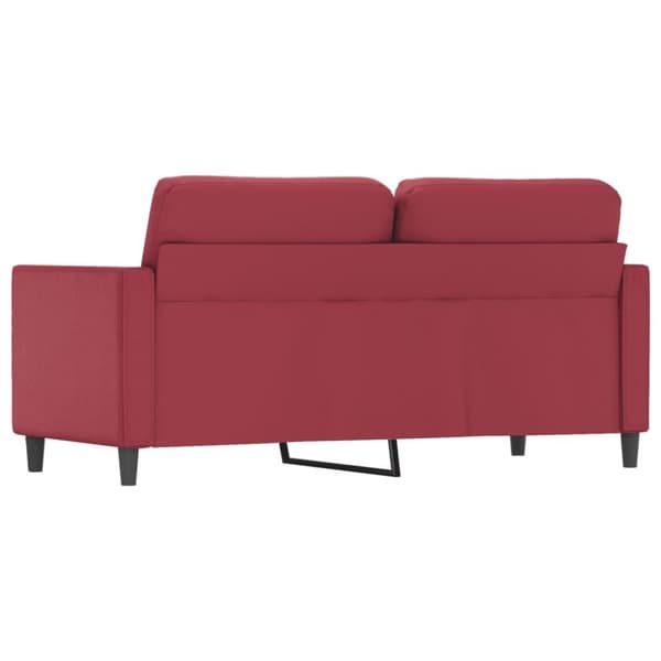 vidaXL 2-personers sofa 140 cm kunstlæder vinrød