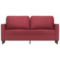 Miniatyrbillede 2 af 8: vidaXL 2-personers sofa 140 cm kunstlæder vinrød