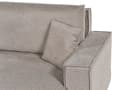 Miniatyrbild 7 av 11: Vänster hörn Bäddsoffa Taupe tyg Polyester Klädd 3-sits L-formad säng med kuddar Sovfunktion Modern stil Vardagsrum