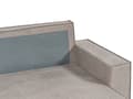 Miniatyrbild 8 av 11: Vänster hörn Bäddsoffa Taupe tyg Polyester Klädd 3-sits L-formad säng med kuddar Sovfunktion Modern stil Vardagsrum