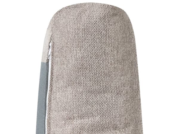 Vänster hörn Bäddsoffa Taupe tyg Polyester Klädd 3-sits L-formad säng med kuddar Sovfunktion Modern stil Vardagsrum