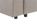 Miniatyrbild 11 av 11: Vänster hörn Bäddsoffa Taupe tyg Polyester Klädd 3-sits L-formad säng med kuddar Sovfunktion Modern stil Vardagsrum