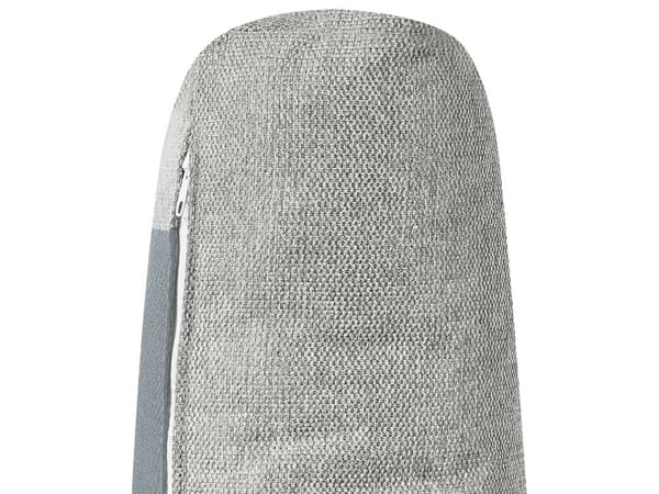 Höger hörn Bäddsoffa Grå tyg Polyester Klädd 3-sits L-formad säng med kuddar Sovfunktion Modern stil Vardagsrum