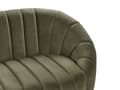 Miniatyrbillede 8 af 10: Flydersofa Mørkegrøn Velour 3 Personers Moderne Blød Sofa Designsofa til Værelse Stofsofa