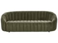 Miniatyrbillede 1 af 10: Flydersofa Mørkegrøn Velour 3 Personers Moderne Blød Sofa Designsofa til Værelse Stofsofa