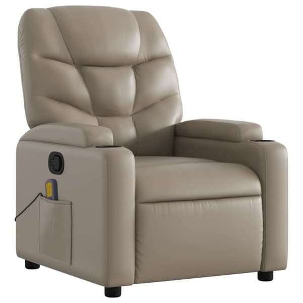 vidaXL massagestol kunstlæder cappuccino