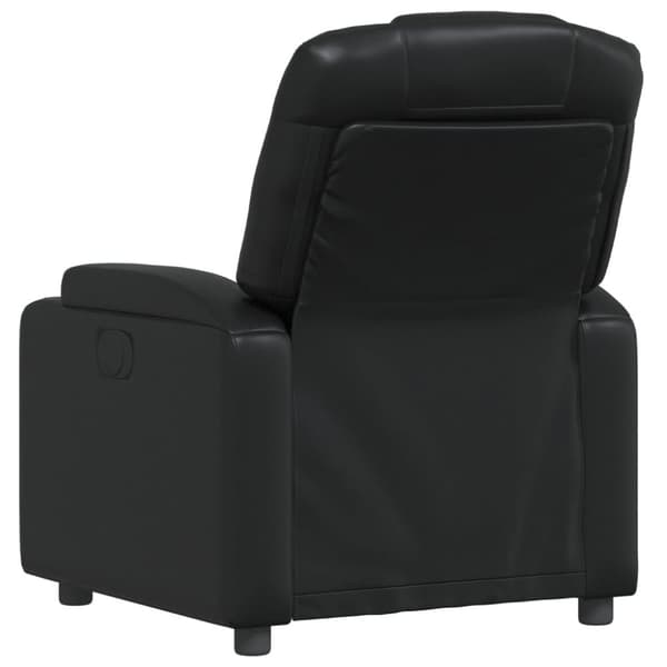 vidaXL Reclinerfåtölj svart konstläder