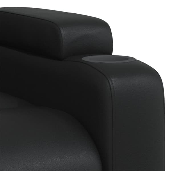 vidaXL Reclinerfåtölj svart konstläder