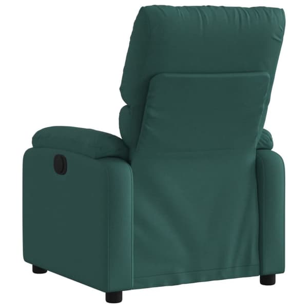 vidaXL Reclinerfåtölj mörkgrön tyg
