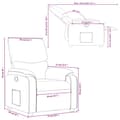 Miniatyrbild 11 av 11: vidaXL Reclinerfåtölj mörkgrön tyg