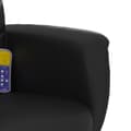 Miniatyrbild 8 av 11: vidaXL Massagefåtölj med fotpall svart konstläder