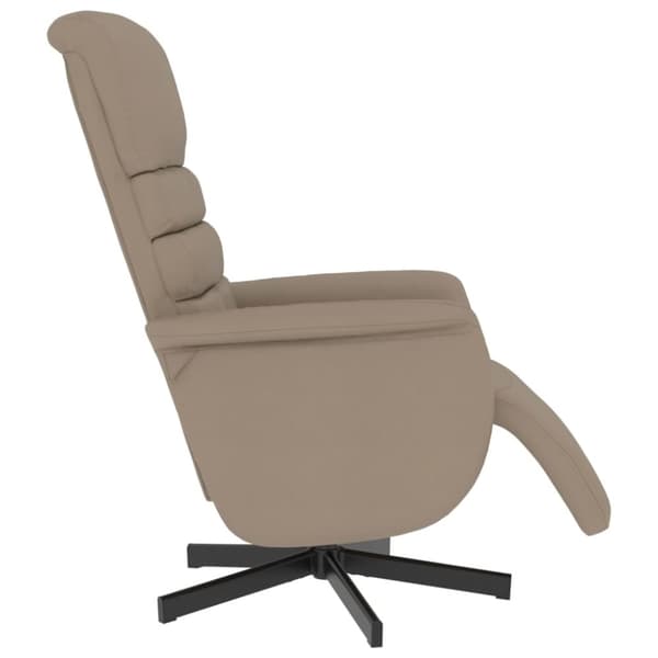 vidaXL Reclinerfåtölj med fotstöd cappuccino konstläder