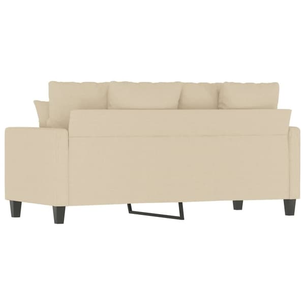 vidaXL 2-personers sofa 140 cm stof cremefarvet
