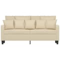Miniatyrbillede 2 af 8: vidaXL 2-personers sofa 140 cm stof cremefarvet