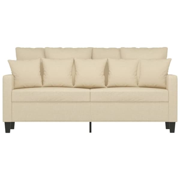 vidaXL 2-personers sofa 140 cm stof cremefarvet