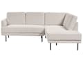 Miniatyrbilde 1 av 11: Venstrehånds hjørnesofa Polyester lys beige 4-seter Polstrede metallben Vevd stoff Polstret rygg Minimalistisk Moderne