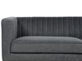 Miniatyrbilde 6 av 9: Sofa Mørkegrå Polyester Polstret 3-seter Moderne Sofa Stil Stue Brede Armlener Tuftet Ryggstøtte