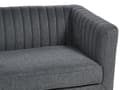 Miniatyrbilde 7 av 9: Sofa Mørkegrå Polyester Polstret 3-seter Moderne Sofa Stil Stue Brede Armlener Tuftet Ryggstøtte