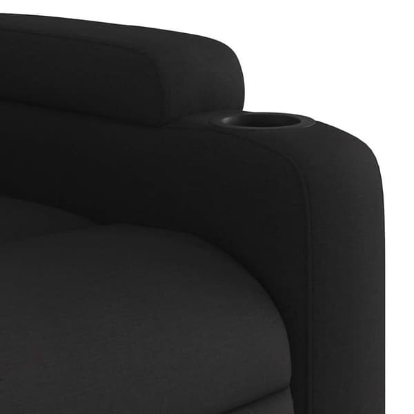 vidaXL Massagefåtölj svart tyg