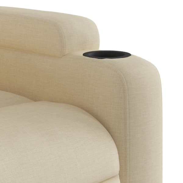 vidaXL massagestol stof cremefarvet